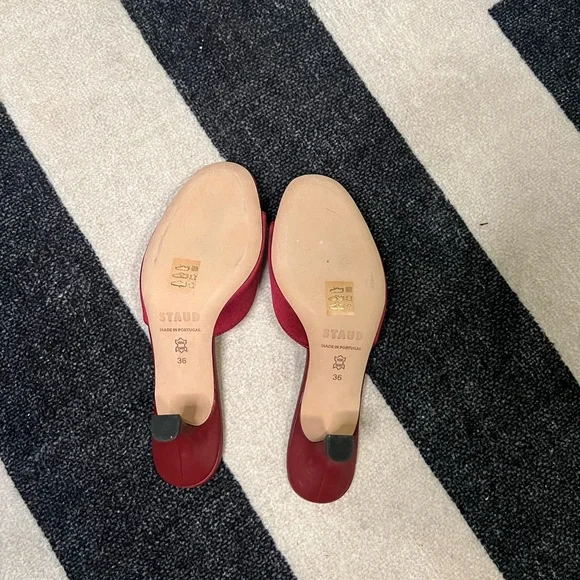 NWT STAUD Brigitte Satin Mules - Picture 5 of 7